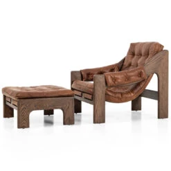 Halston Heirloom Sienna Leather Chair With Ottoman 9 Halston Heirloom Sienna Leather Chair With Ottoman -Famous Furniture Shop 237803 001 PRM 2 26547.1673487245