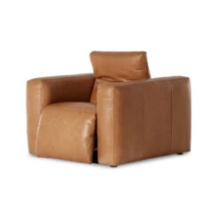 Radley Butterscotch Leather Power Recliner Chair -Famous Furniture Shop 237938 002 DET 1 65002.1682378111