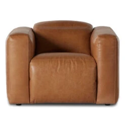 Radley Butterscotch Leather Power Recliner Chair -Famous Furniture Shop 237938 002 FRT 1 02063.1682378108