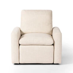 Tillery Beige Linen Upholstered Power Recliner Chair -Famous Furniture Shop 237939 001 FRT 1 07723.1682535034