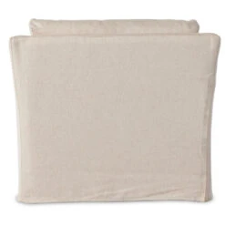 Delray Oatmeal Upholstered Slipcover Chair & A Half 39" -Famous Furniture Shop 237972 001 BCK 1 72108.1682743241