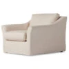 Delray Oatmeal Upholstered Slipcover Chair & A Half 39" -Famous Furniture Shop 237972 001 PRM 1 71818.1682743261