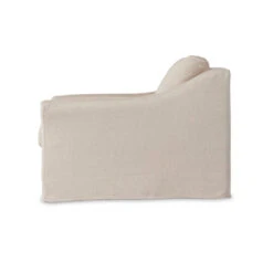 Delray Oatmeal Upholstered Slipcover Chair & A Half 39" -Famous Furniture Shop 237972 001 SID 1 43053.1682743240