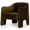 Sully Moss Green Velvet Upholstered Modern Accent Chair -Famous Furniture Shop 238393 001 PRM 1 1 63696.1692394633