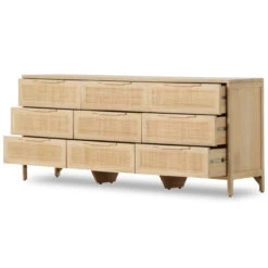 Sydney Woven Cane 9 Drawers Dresser 86" -Famous Furniture Shop 238478 005 OPN 1 1 17366.1698510626