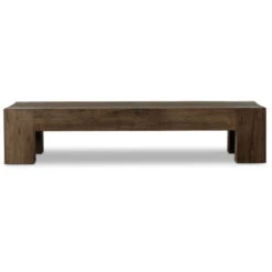 Abaso Rustic Ebony Oak 70" Rectangular Coffee Table -Famous Furniture Shop 238571 002 FRT 1 95083.1684415356