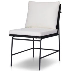 Crete Black Finish Outdoor Dining Chair