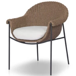 Suerte Arashi Salt Cushion Woven Outdoor Dining Chair