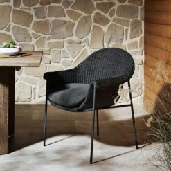 Suerte Arashi Ink Cushion Woven Outdoor Dining Chair -Famous Furniture Shop 239134 006 ESS 51216.1710932976