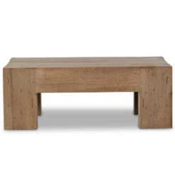 Abaso Rustic Oak 40" Square Coffee Table -Famous Furniture Shop 239394 001 SID 1 04463.1684347247