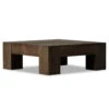 Abaso Rustic Ebony Oak 40" Square Coffee Table -Famous Furniture Shop 239394 002 PRM 1 03448.1684347562