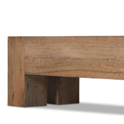 Abaso Rustic Oak Large Dining Bench 90" -Famous Furniture Shop 239398 001 DET 1 96143.1684416616