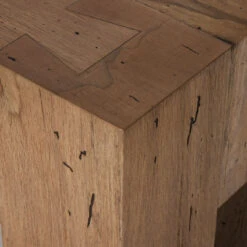 Abaso Rustic Oak Large Dining Bench 90" -Famous Furniture Shop 239398 001 DET 4 97973.1684416619