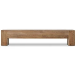 Abaso Rustic Oak Large Dining Bench 90" -Famous Furniture Shop 239398 001 FRT 1 16630.1684416617