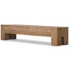 Abaso Rustic Oak Large Dining Bench 90" 1 Abaso Rustic Oak Large Dining Bench 90" -Famous Furniture Shop 239398 001 PRM 1 99606.1684416614