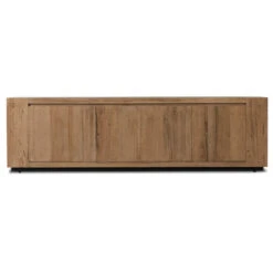 Abaso Rustic Oak 4-Door Media Console 94" 11 Abaso Rustic Oak 4-Door Media Console 94" -Famous Furniture Shop 239400 001 FRT 1 40471.1683228932
