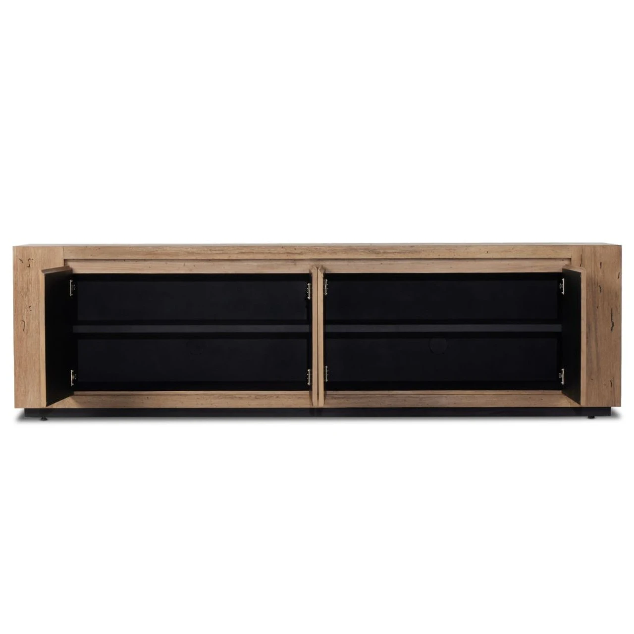 Abaso Rustic Oak 4-Door Media Console 94" 6 Abaso Rustic Oak 4-Door Media Console 94" - Image 4