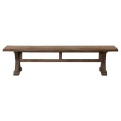 Salvaged Wood Trestle Dining Bench 76" 9 Salvaged Wood Trestle Dining Bench 76" -Famous Furniture Shop 24558 2 83503.1456779995