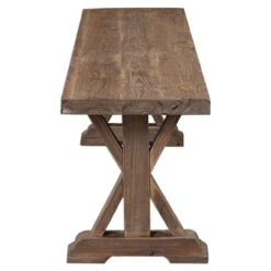 Salvaged Wood Trestle Dining Bench 76" 10 Salvaged Wood Trestle Dining Bench 76" -Famous Furniture Shop 24558 4 24645.1456779995