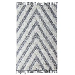 Chevron Moroccan Kilim Shag Area Rugs