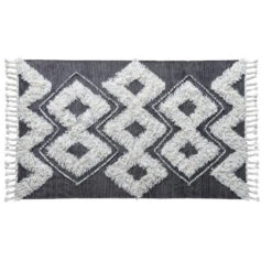 Ivory Moroccan Kilim Shag Area Rugs -Famous Furniture Shop 30065754 30990.1516410671