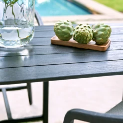 Dawn Teak Wood Outdoor Counter Table In Black 67" -Famous Furniture Shop 34AFEA20 8018 43B5 830D 4B368D2BC8FA 76649.1716301701