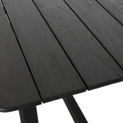 Dawn Teak Wood Outdoor Counter Table In Black 67" -Famous Furniture Shop 3B5B2F62 9FFD 403A 81E2 0FF46A64B8DE 38459.1716301700