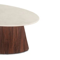 Iris Mango Wood And White Marble Oval Coffee Table 52" -Famous Furniture Shop 42F7C23D 83BD 4BDF AC94 43C017A538FF 1 201 a 49256.1687364491