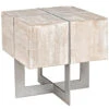 Uptown Whitewashed Solid Wood Square End Table -Famous Furniture Shop 51010607 51891.1504066922