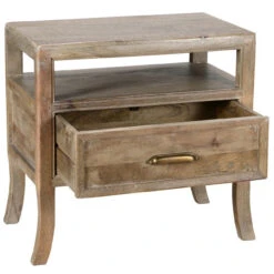 Amelie Solid Wood 1 Drawer Nightstand -Famous Furniture Shop 51010898 2 09789.1503958055