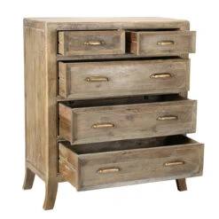 Amelie Solid Wood 5 Drawers Tall Dresser -Famous Furniture Shop 52010326 2 90282.1503949007