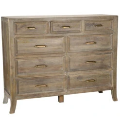 Amelie Solid Wood 9 Drawer Double Dresser