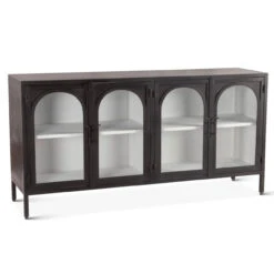Penelope 63" Iron And Glass Sideboard Matte Black -Famous Furniture Shop 5276D910 BA15 4EA3 B2CE DD43EF94B81A 1 201 a 49913.1707504210