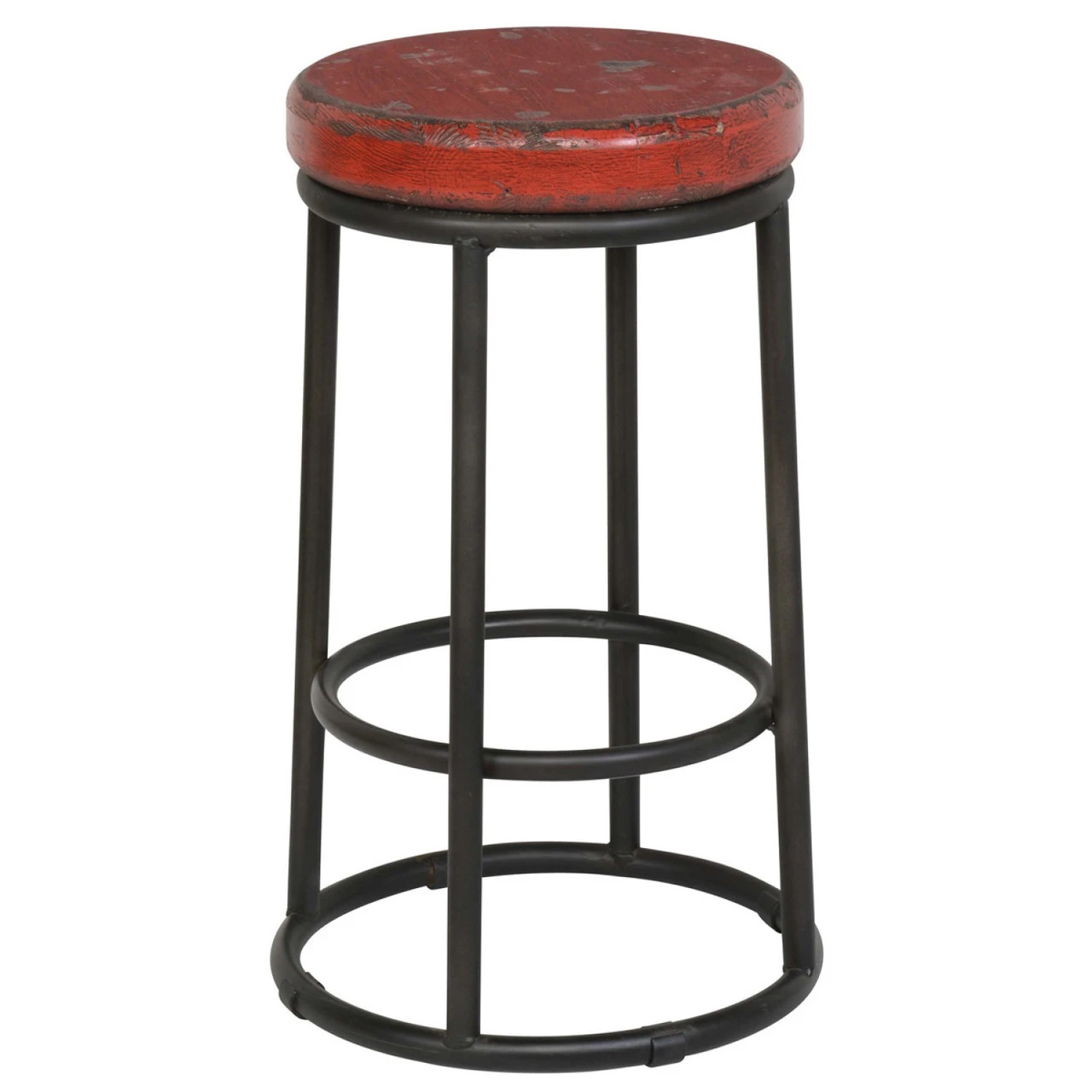 Jaden Red Counter Stool 24" 3 Jaden Red Counter Stool 24"