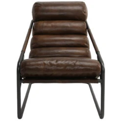 Jackson Retro Brown Leather Accent Chair -Famous Furniture Shop 53004220 1 90484.1645356790