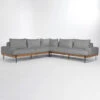 Faro Light Gray Sectional 117" -Famous Furniture Shop 53005319 12565.1643741469