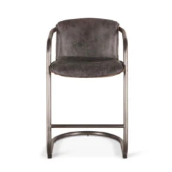 Industrial Loft Metal And Leather Counter Stool In Antique Ebony -Famous Furniture Shop 55CD1070 9B54 4BE8 B882 1B9531BF9888 1 201 a 41315.1698672731