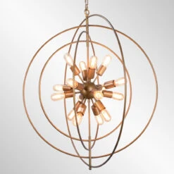 Cosmos Iron Large Chandelier
