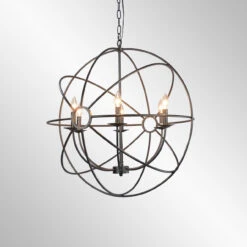 Derince Iron Small Chandelier