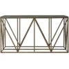 French Industrial Bronze Metal Bluestone Console Table -Famous Furniture Shop 572803 S 51793.1502138394