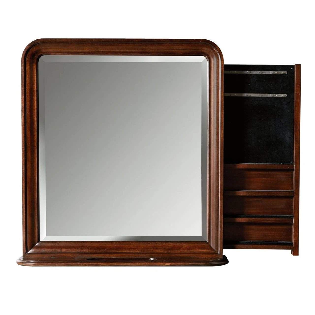 Reprise Cherry Finish Storage Mirror 4 Reprise Cherry Finish Storage Mirror - Image 2