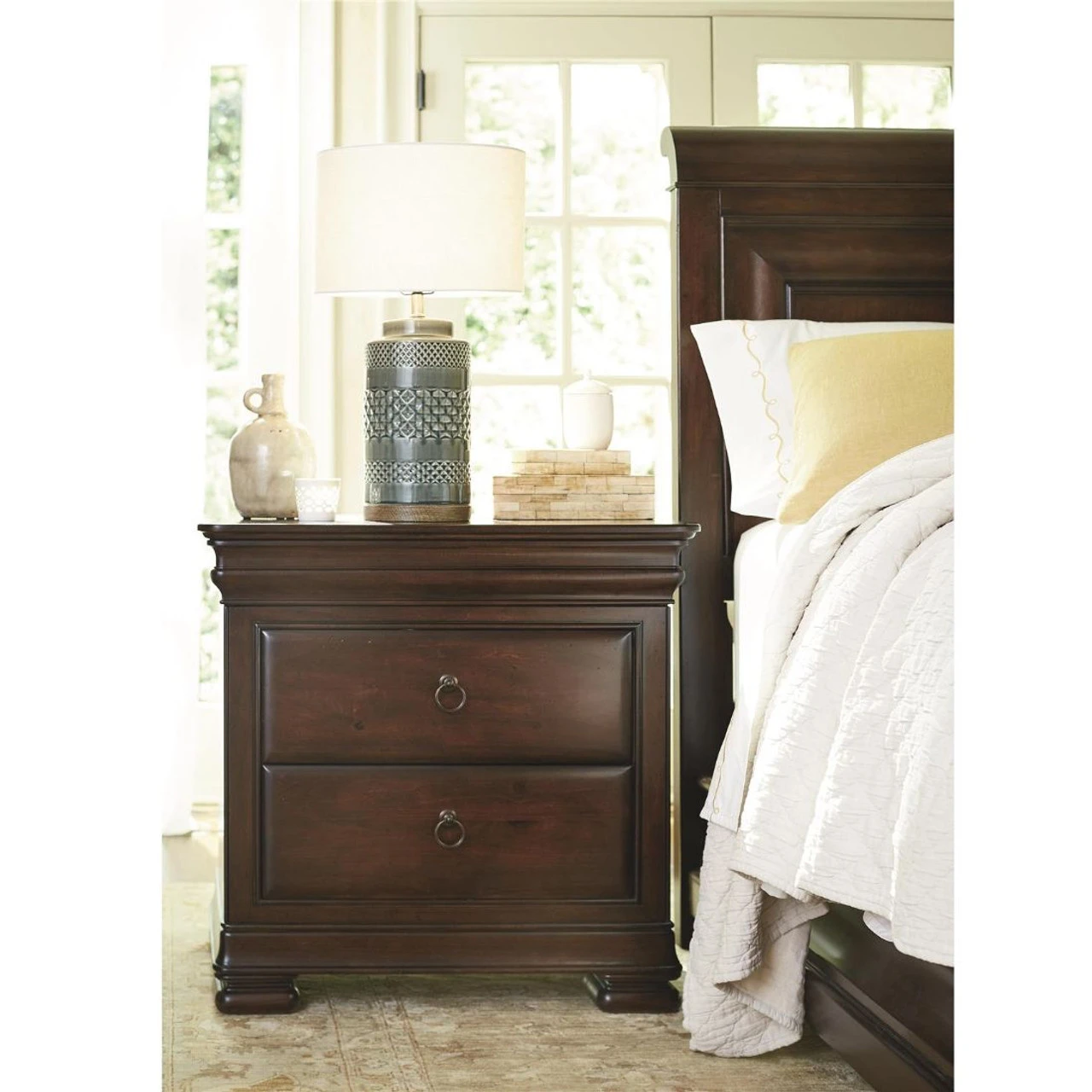 Reprise Classical Cherry 3 Drawer Nightstand 5 Reprise Classical Cherry 3 Drawer Nightstand - Image 3