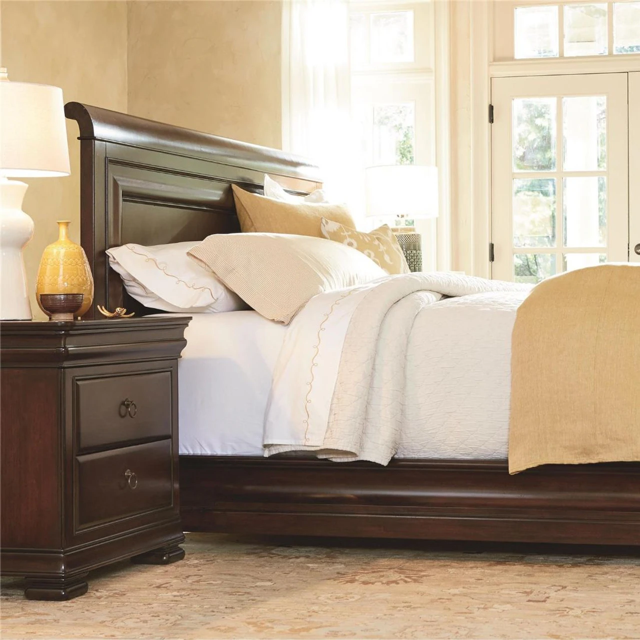 Reprise Classical Cherry 3 Drawer Nightstand 6 Reprise Classical Cherry 3 Drawer Nightstand - Image 4