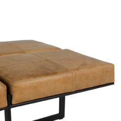 Calvin Chestnut Brown Leather Ottoman 62" -Famous Furniture Shop 5CB9C3D1 F671 45FA 9362 AEE948C55B4F 1 201 a 69755.1716300135