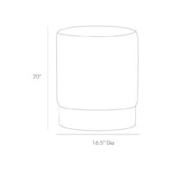 Pratt Black Cowhide Drum Ottoman -Famous Furniture Shop 6060.l1 75461.1522444886