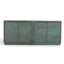 Mateo 4-Door Reclaimed Wood Teal Sideboard 90" -Famous Furniture Shop 61916C55 1D5A 43B1 8A00 E48DEFBFFAE0 1 201 a 37657.1692710347
