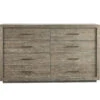 Wilshire Modern Oak Wood 8 Drawer Double Dresser 72" -Famous Furniture Shop 642040 Head S C 34450.1495592429