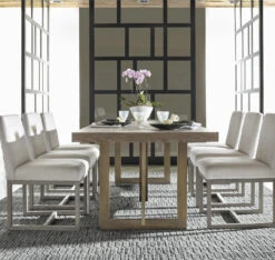 Jamison Belgian Linen Upholstered Modern Dining Chair -Famous Furniture Shop 642 DR RS30 755 738 C 97548.1501387841