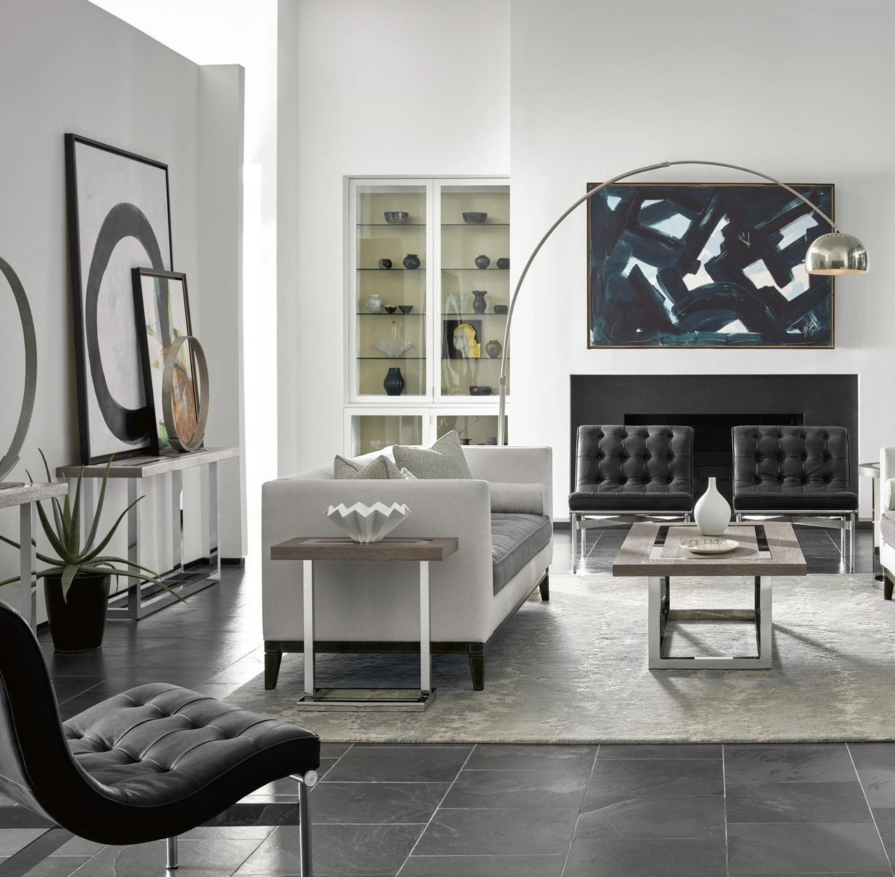 Wyatt Modern Oak Wood + Stainless Steel Console Table 5 Wyatt Modern Oak Wood + Stainless Steel Console Table - Image 3