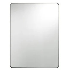 Modern Hollywood Regency Wall Mirror - Bronze